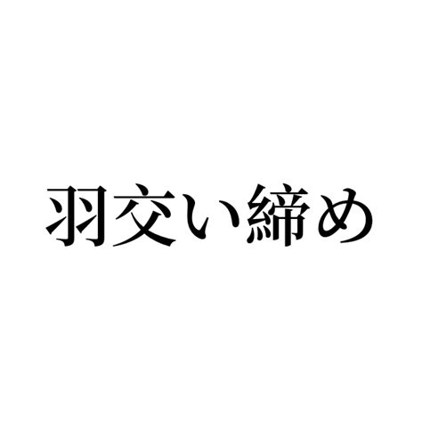 「羽交い締め」の意味や使い方 わかりやすく解説 Weblio辞書